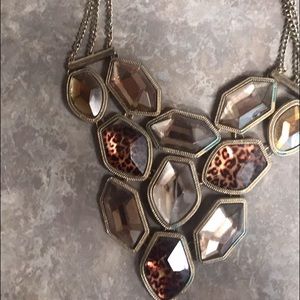 Bold animal print necklace